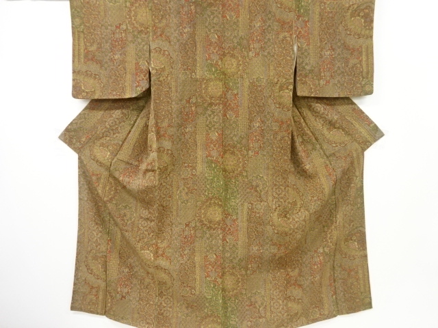 JAPANESE KIMONO / KOMON / FLORAL SARASA